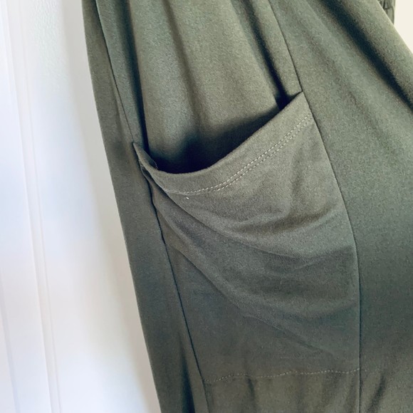 205 Collins by Forever 21 Hunter Green Military Style Romper/Jumpsuit | Size: XL - Picture 8 of 12